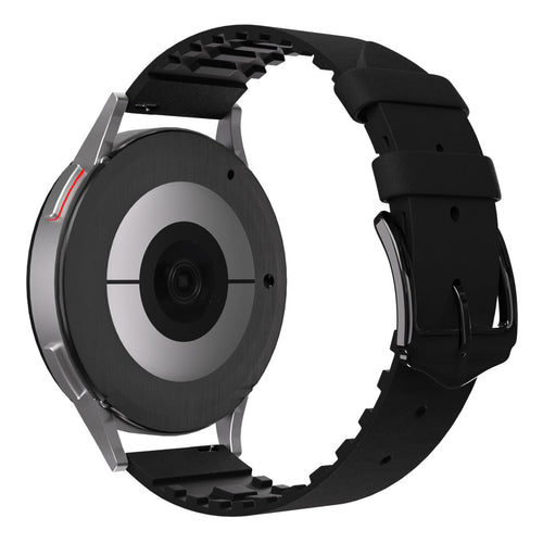 Correa cuero y silicona Amazfit Bip U (Pro) (negro)
