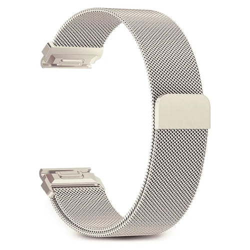 Correa milanesa 'Premium' Garmin Instinct (blanco estrella)