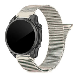 Correa milanesa 'Premium' Garmin Instinct (blanco estrella)