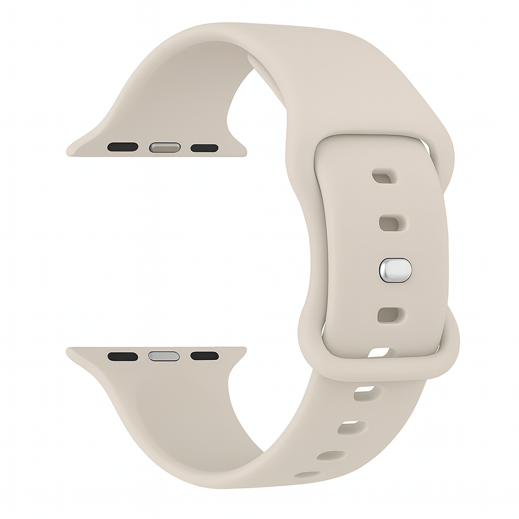 Correa silicona Apple Watch (blanco estrella)