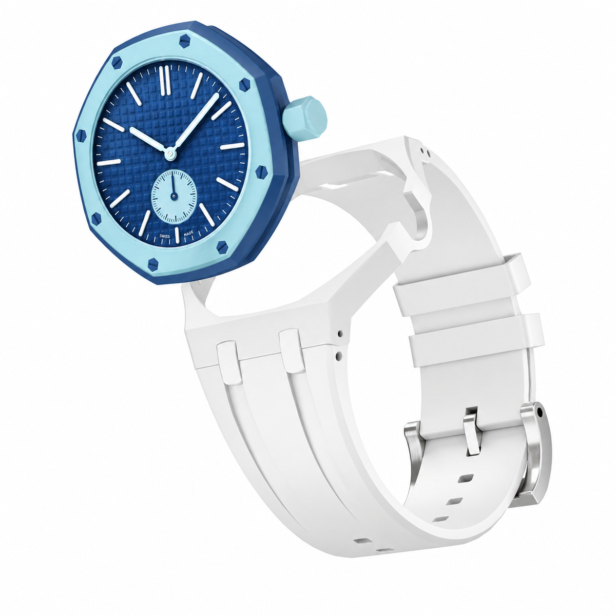 Swatch Royal Pop Silicone Strap - 3 O'Clock (White)