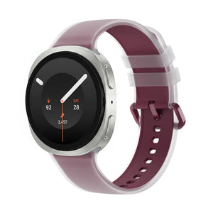 Correa silicona jelly Samsung Galaxy Watch 8 - 44mm (rojo vino)