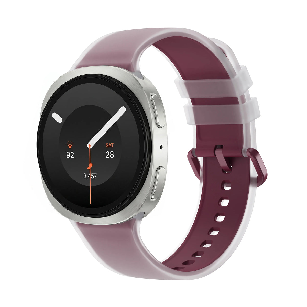 Samsung Galaxy Watch 9 - 40mm Jelly Silicone Strap (Wine Red)