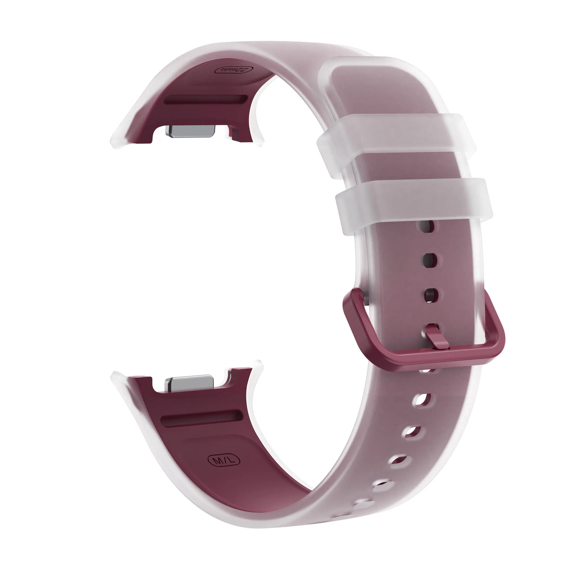 Samsung Galaxy Watch 9 - 44mm Jelly Silicone Strap (Wine Red)