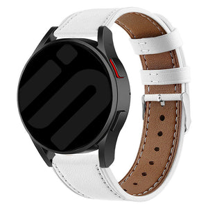 Correa cuero moderna Amazfit GTR 4 (blanco)