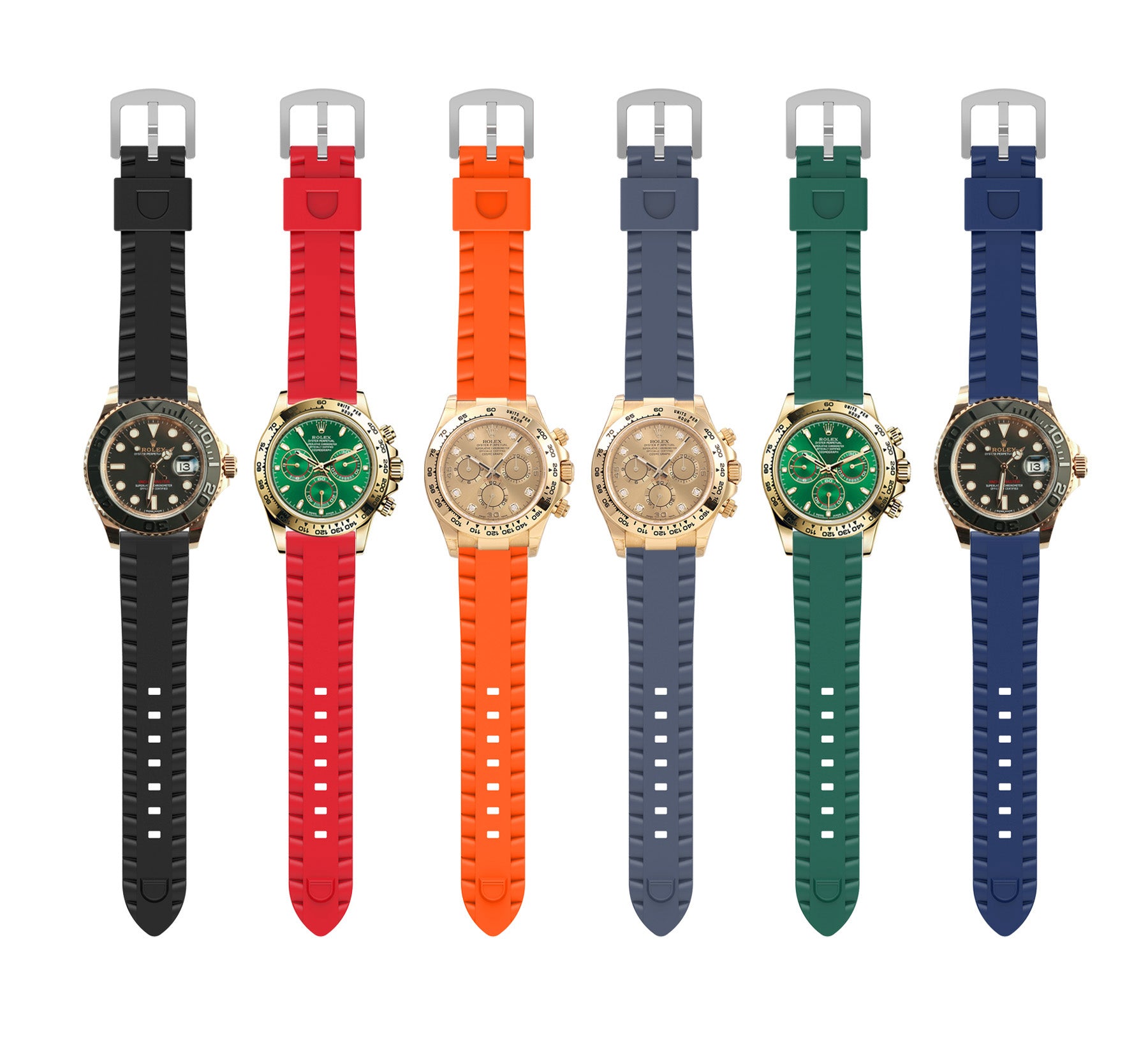 Coros Apex 4 - 46mm Wave Silicone Strap (Orange)