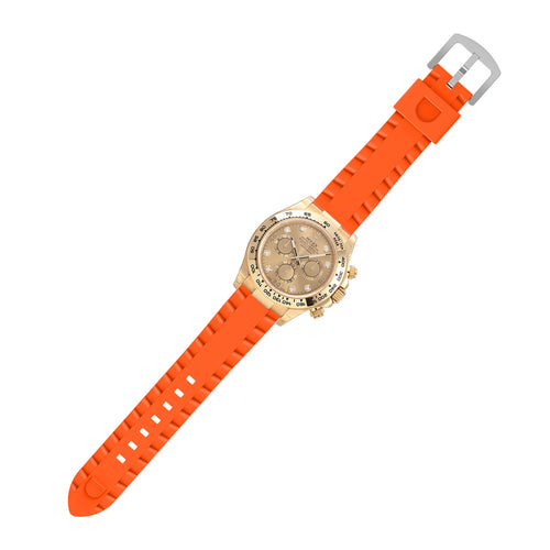 Correa silicona ondulada Coros Apex 4 - 46mm (naranja)