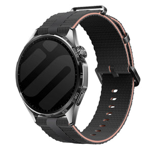 Huawei Watch GT 4 - 41mm Silicone Active Strap (Black/Light Pink)