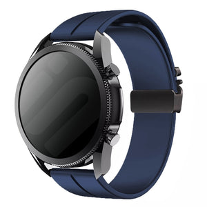 Correa silicona Huawei Watch GT 2 42mm con hebilla P (azul oscuro)