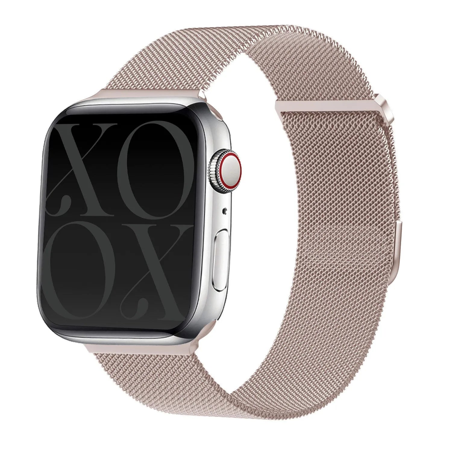 Correa milanesa xoxo Wildhearts Apple Watch (rosado/dorado)