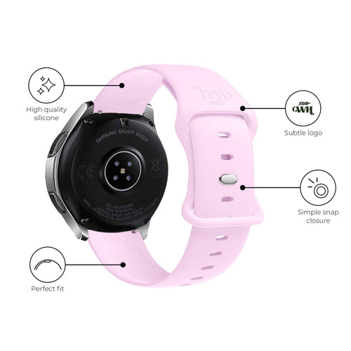 Correa silicona xoxo Wildhearts Samsung Galaxy Watch 46mm (rosa brillante)