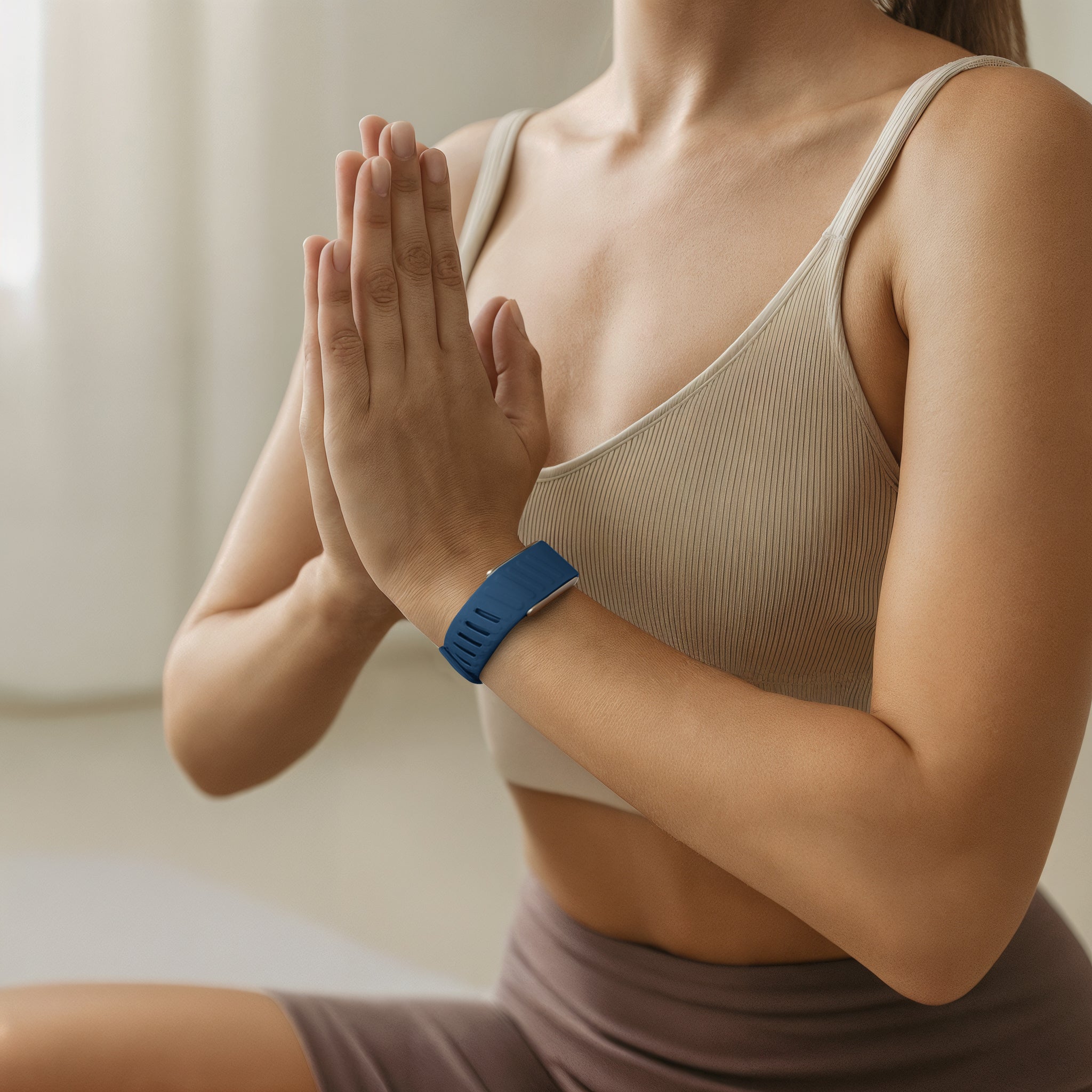 Correa deportiva compatible con Whoop 4.0 (azul dúo)