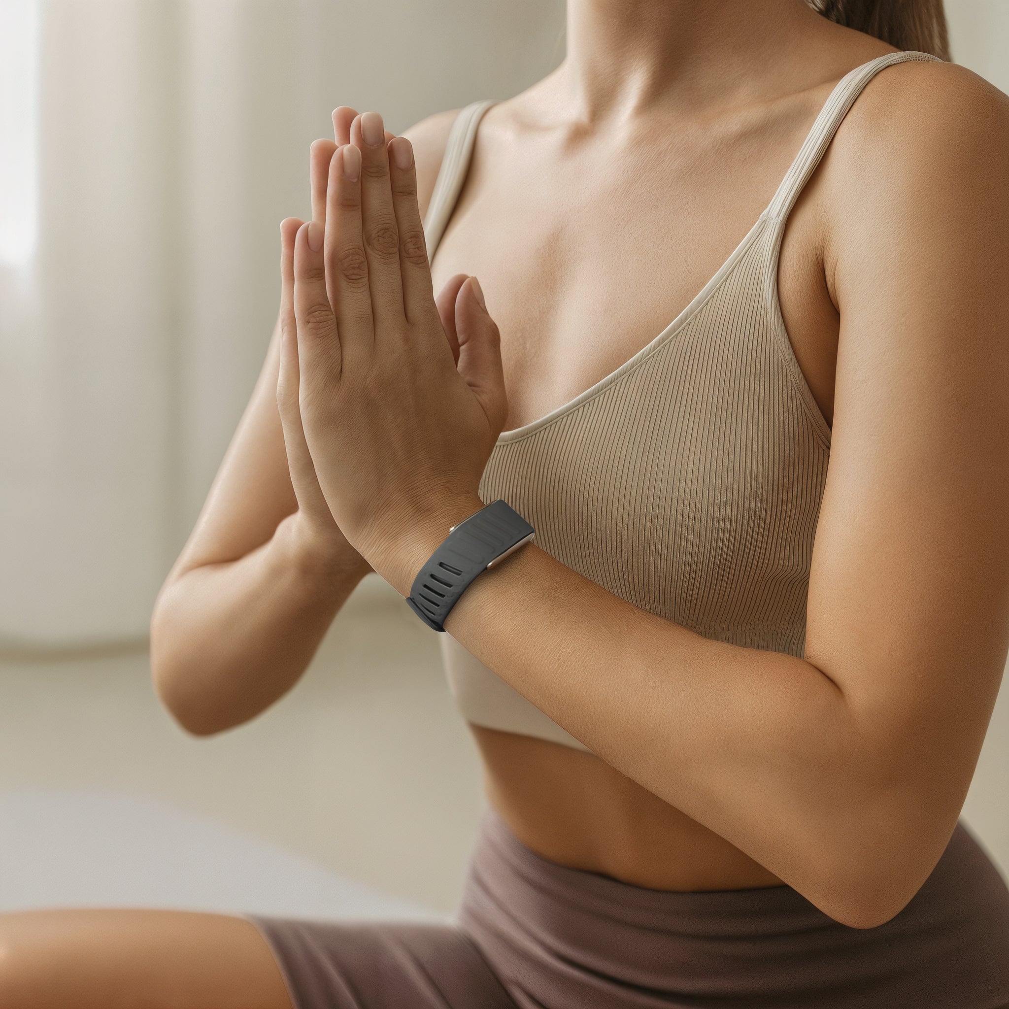 Correa deportiva compatible con Whoop 4.0 (gris oscuro/naranja)