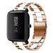 Correa acero Xiaomi Amazfit Bip (oro rosa/blanco)