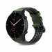 Correa silicona/cuero Amazfit GTR 2 (negro/verde)