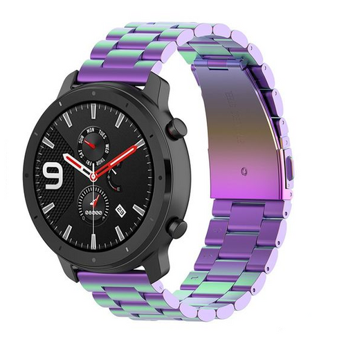 amazfit-gtr-stalen-band-regenboog