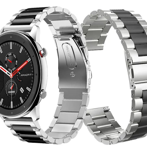 amazfit-gtr-stalen-band-zilver-zwart