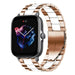 Correa acero Amazfit GTS 3 (oro rosa/blanco)