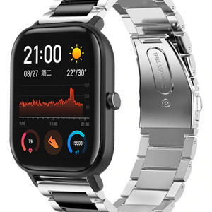 amazfit-gts-stalen-band-zwartgrijs