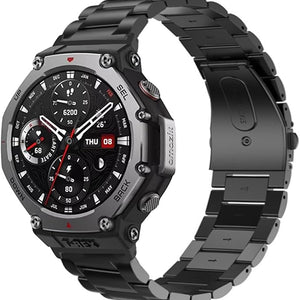 amazfit t-rex 3 steel strap black