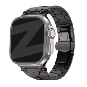 Bandz Apple Watch Metal Grain Strap 'Deluxe' (Black)