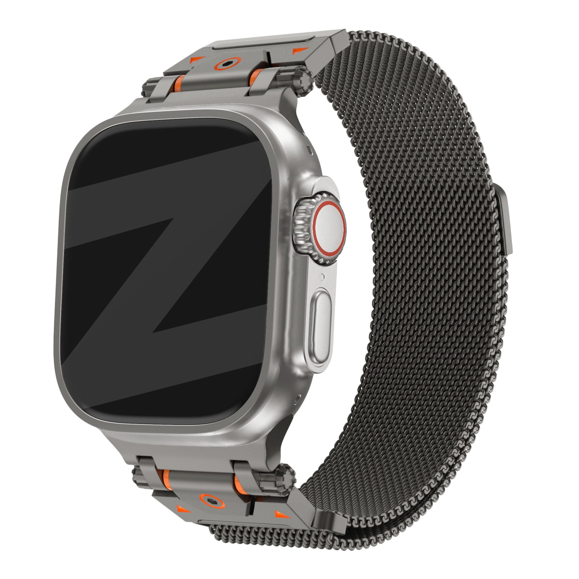 Bandz Apple Watch Rugged Milanese Loop Strap (Titanium Grey)