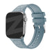 Bandz Correa silicona Apple Watch con estampado de cuero (gris-azul)