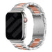 Correa acero Apple Watch (plata/oro rosa)