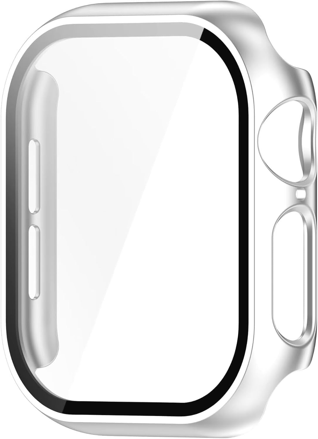 Funda dura con vidrio Apple Watch 11 (plateado)