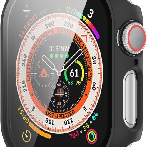 Estuche rígido con cristal Apple Watch (negro)