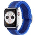 Correa ajustable nylon tejido Apple Watch (azul)
