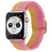 Correa ajustable nylon tejido Apple Watch (amarillo/rosa)