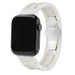 Correa acero cerámico Apple Watch (blanco/oro)