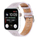 Correa cuero estampado Apple Watch (lila)