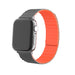 Correa silicona magnético Apple Watch (gris/naranja)