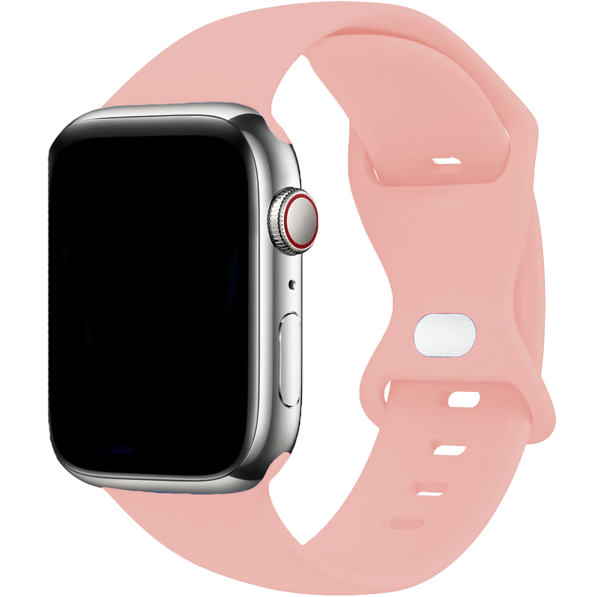 Correa Apple Watch silicona (rosa claro)
