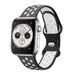 Correa deportiva Apple Watch (negro/blanca)