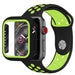 Correa deportiva Apple Watch + Funda TPU (negro/amarillo)
