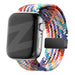 Bandz Correa nylon trenzada con P-buckle Apple Watch (arcoíris)