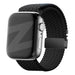 Bandz Correa nylon trenzada con P-buckle Apple Watch (negra)