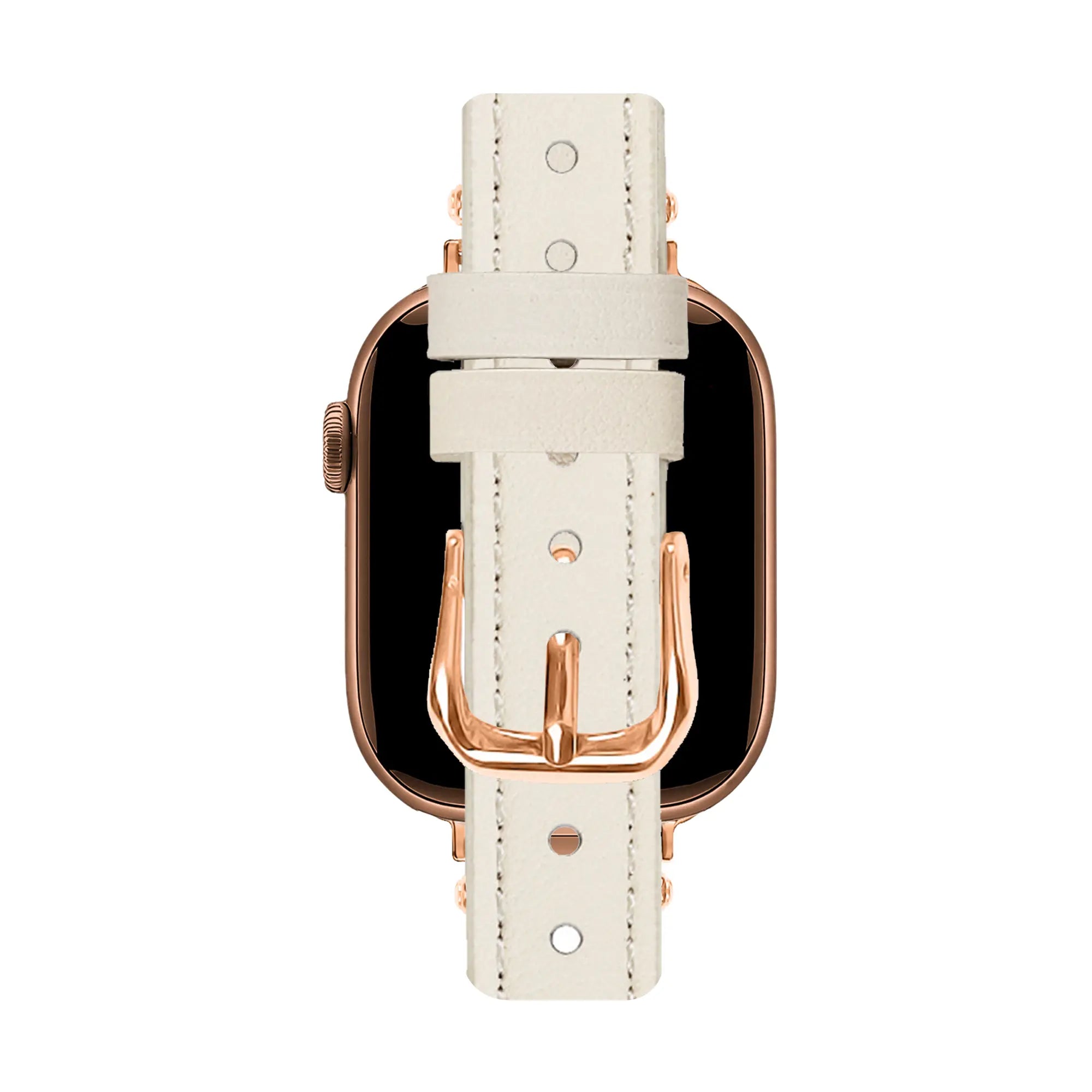 Bandz Correa cuero 'T-belt' Apple Watch (beige)