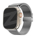 Bandz Apple Watch Milanese Loop Strap with P-Buckle (Silver)