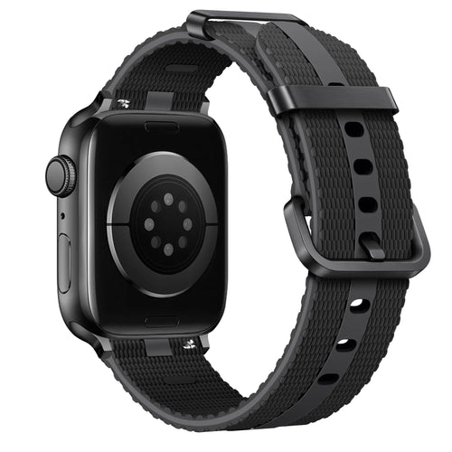 Correa activa silicona Apple Watch (negro)