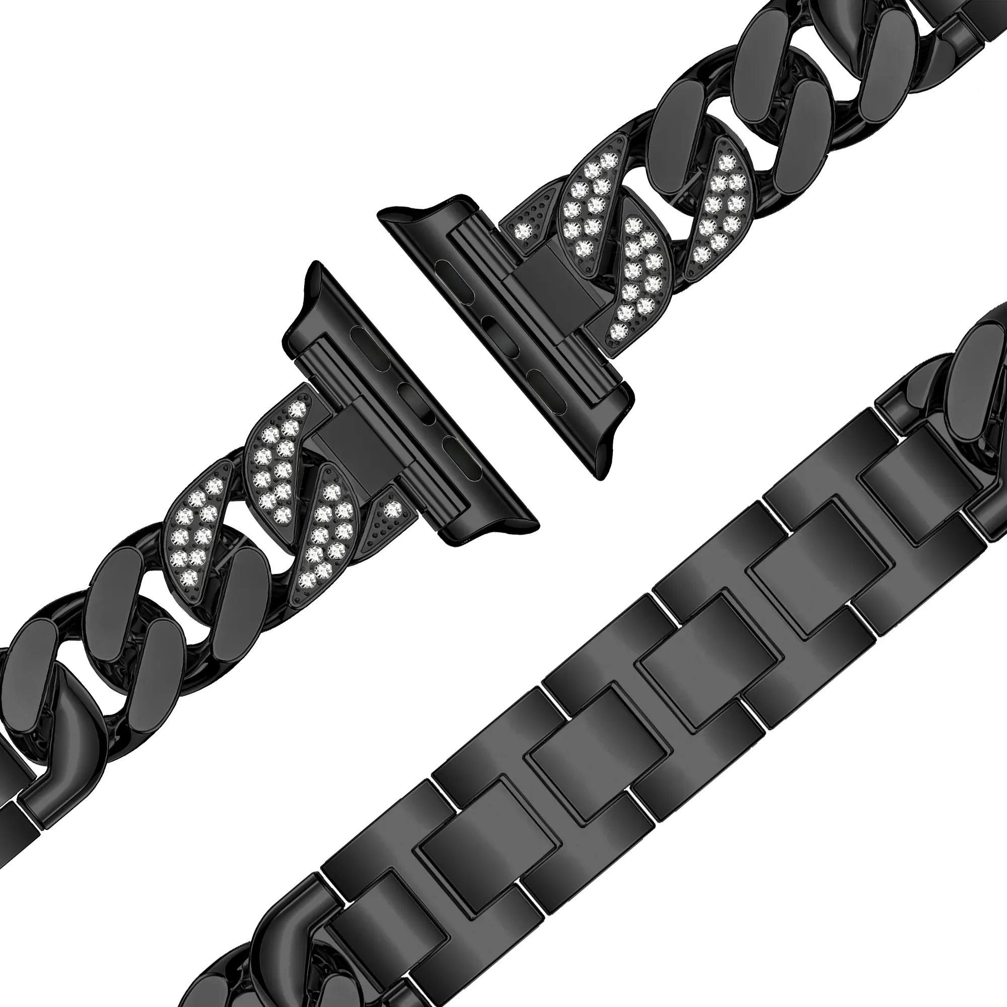 Bandz Correa chain diamond Apple Watch (negro)