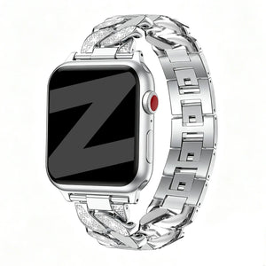 apple watch diamond band silver