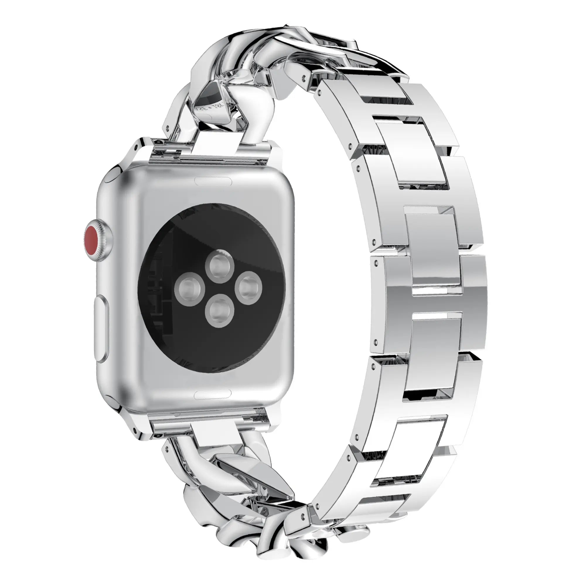 Bandz Correa chain diamond Apple Watch (plata)