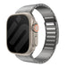 Correa acero magnética premium Apple Watch (gris titanio)