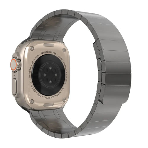 Correa acero magnética premium Apple Watch (gris titanio)