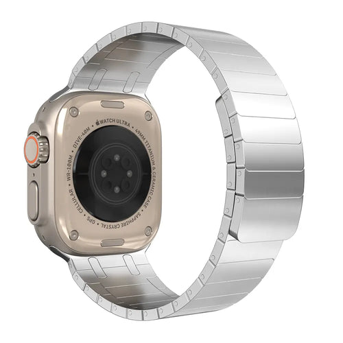 Correa acero magnética premium Apple Watch (plata)