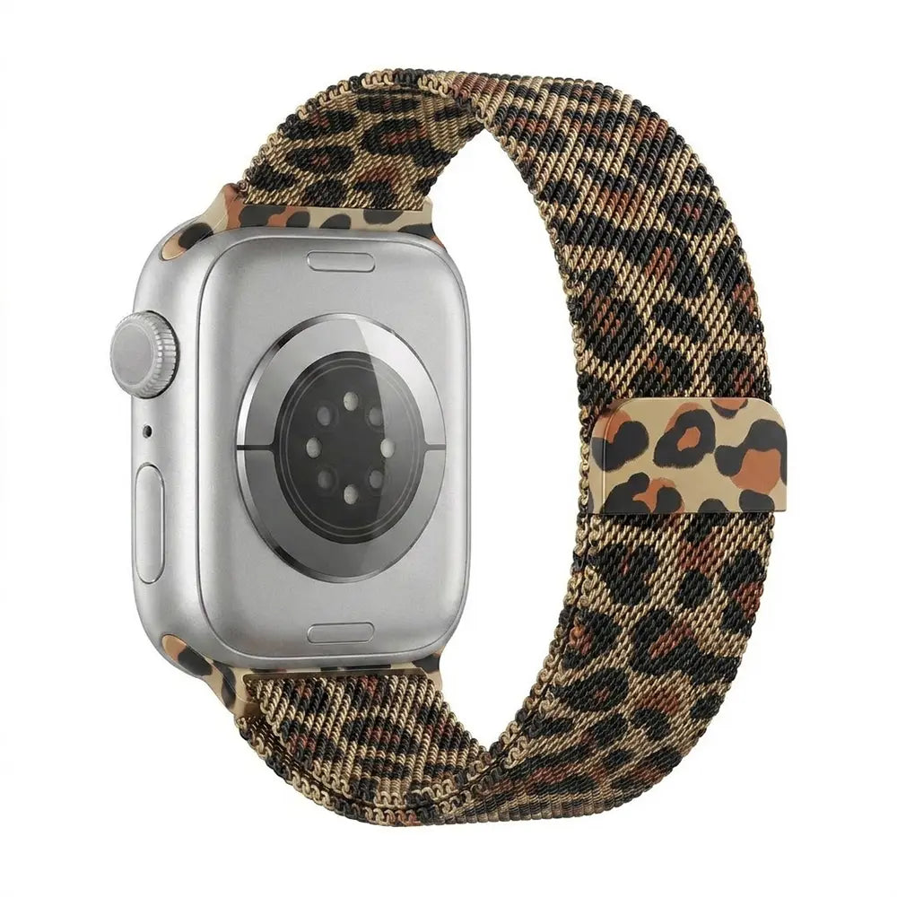 Correa milanesa Apple Watch (Leopardo)